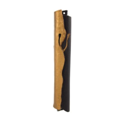 Gold Black Mezuzah