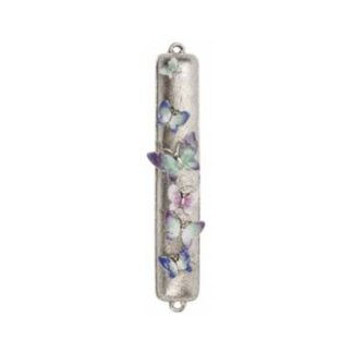 Butterfly Mezuzah - Multicolored