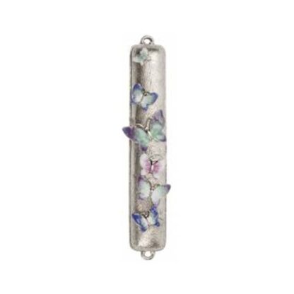 Butterfly Mezuzah - Multicolored